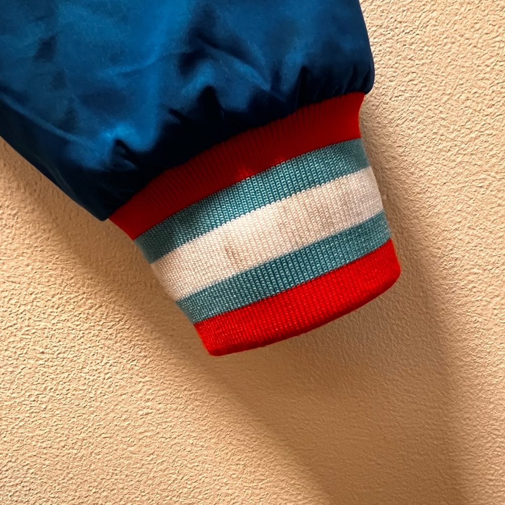 Super Mario Brand Mario Bros Children’s Bomber Style Jacket, Size 5-6, Blue - Picture 4 of 7